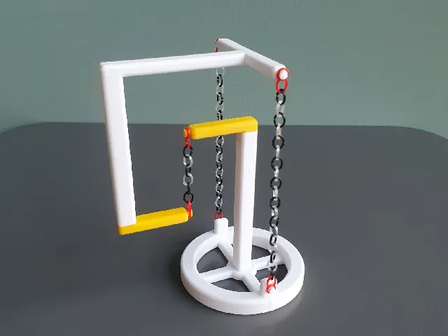 Tensegrity Structure with 3 Chains