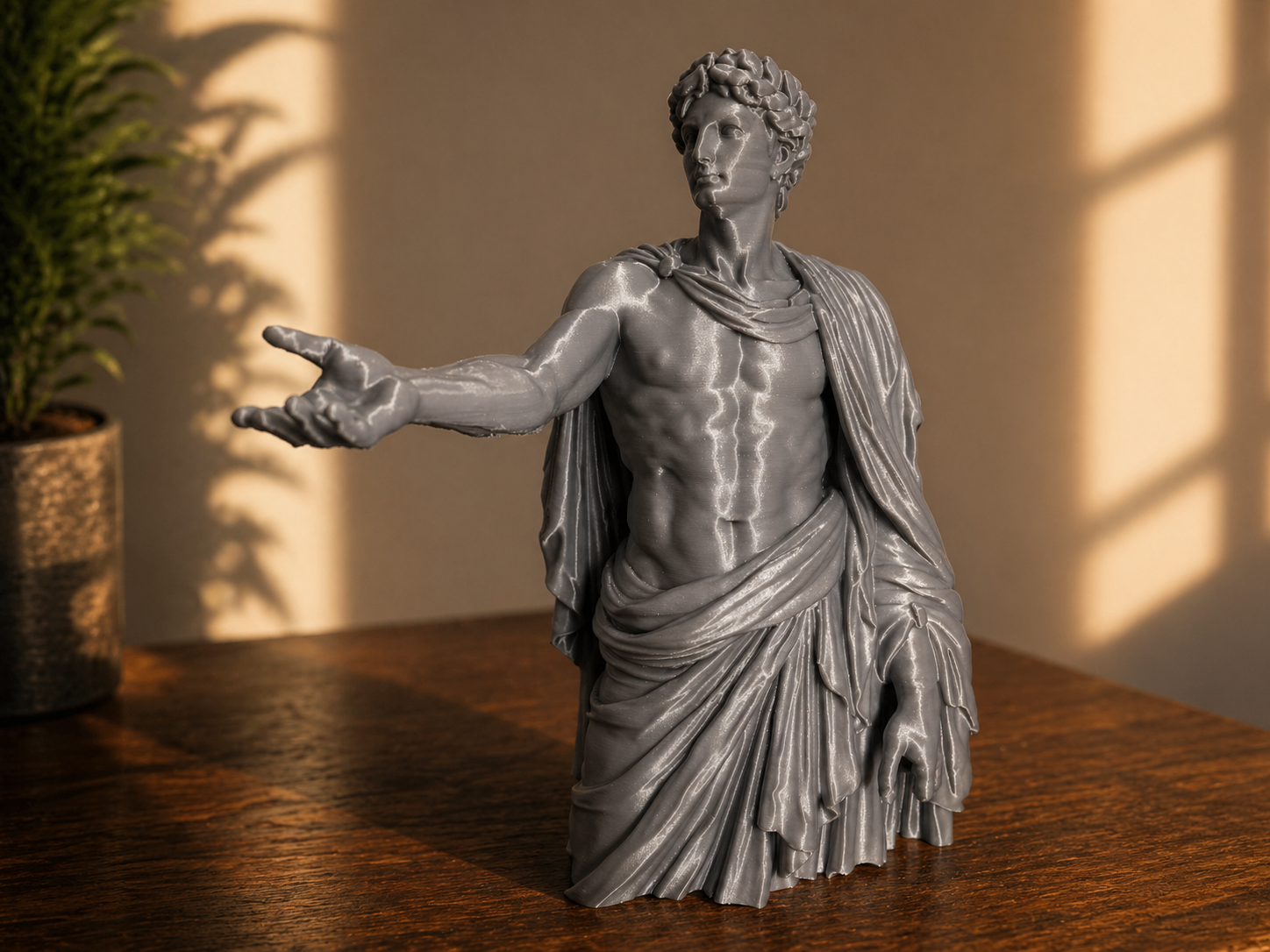 Statua Classica Maschile – Busto in Stile Greco/Rinascimentale