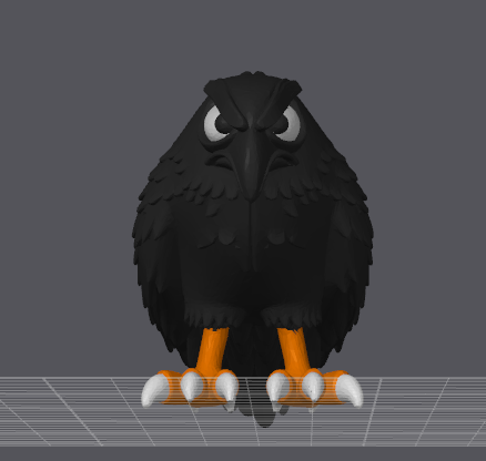 Miniatura 3 do modelo 3D "Grumpy Crow" From "grumpy animals"