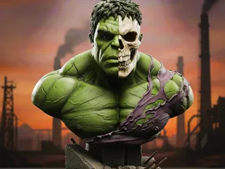 Hulk (Marvel) - Bust Skull Collection by Fantasy Print | Download