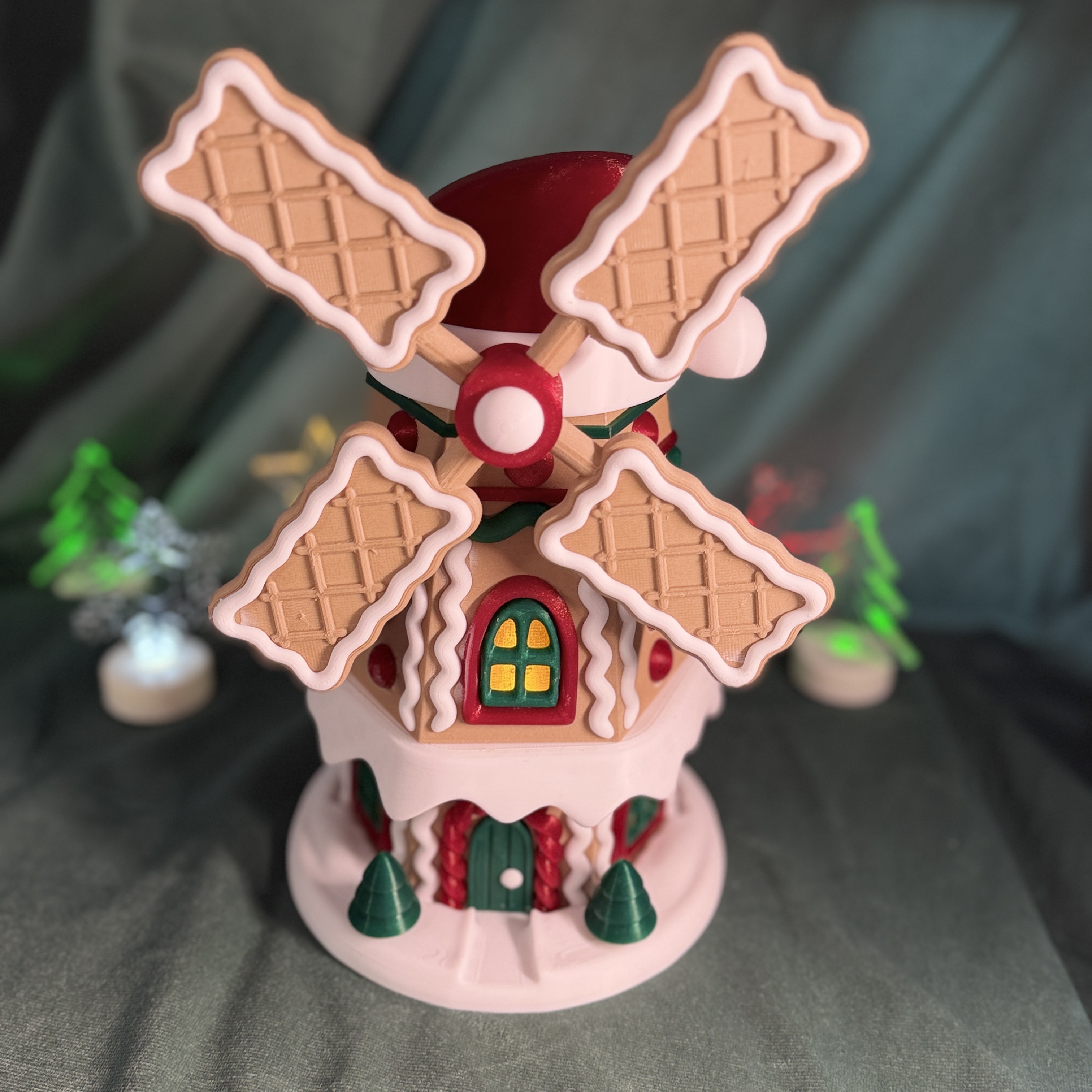 Christmas Gingerbread Windmill – Multicolor Without AMS — miniatura 7