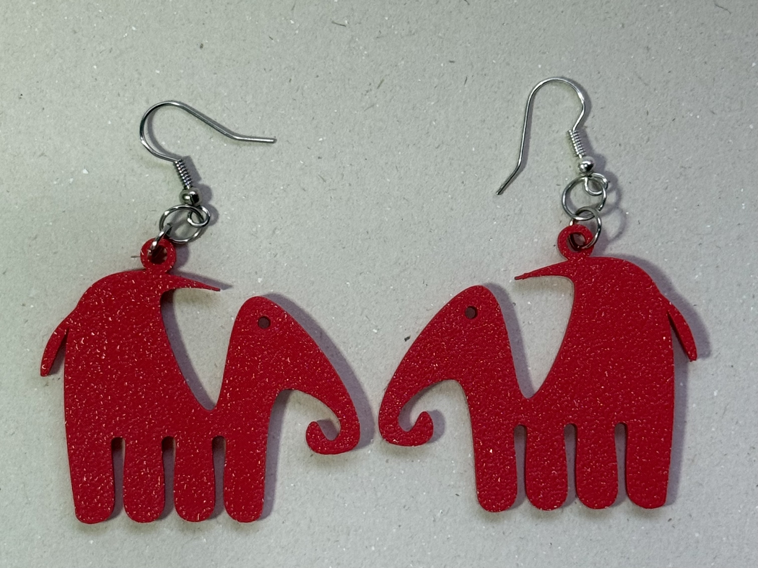 Cute Elephant Silhouette Earrings