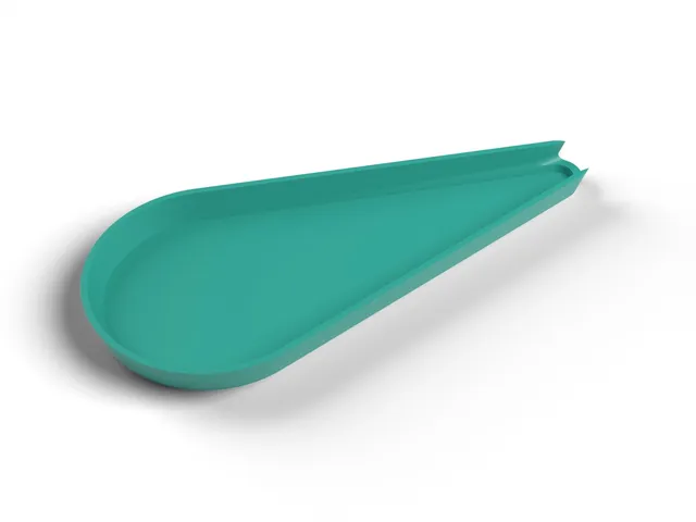 Spoon Rest - Leaf-Shaped Drip Catcher for Spoons, Ladles and Spatulas, No Supports (OpenSCAD)