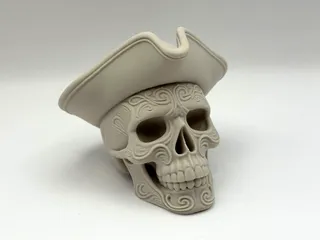 Ornamental Pirate Skull