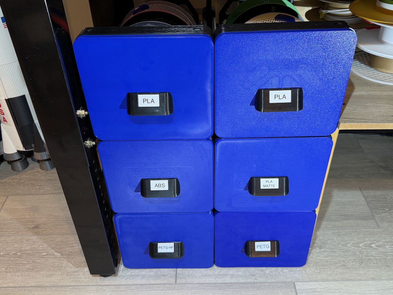 Narrow Modular Filament Drawer System