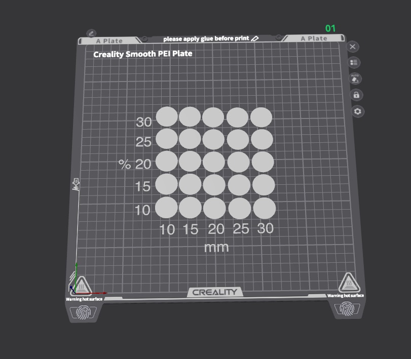 Creality K1 Max Ironing Calibration Test (10–30% Flow / 10–30 mm/s) – Smooth Top Layer 3D model by Martin Dugdale