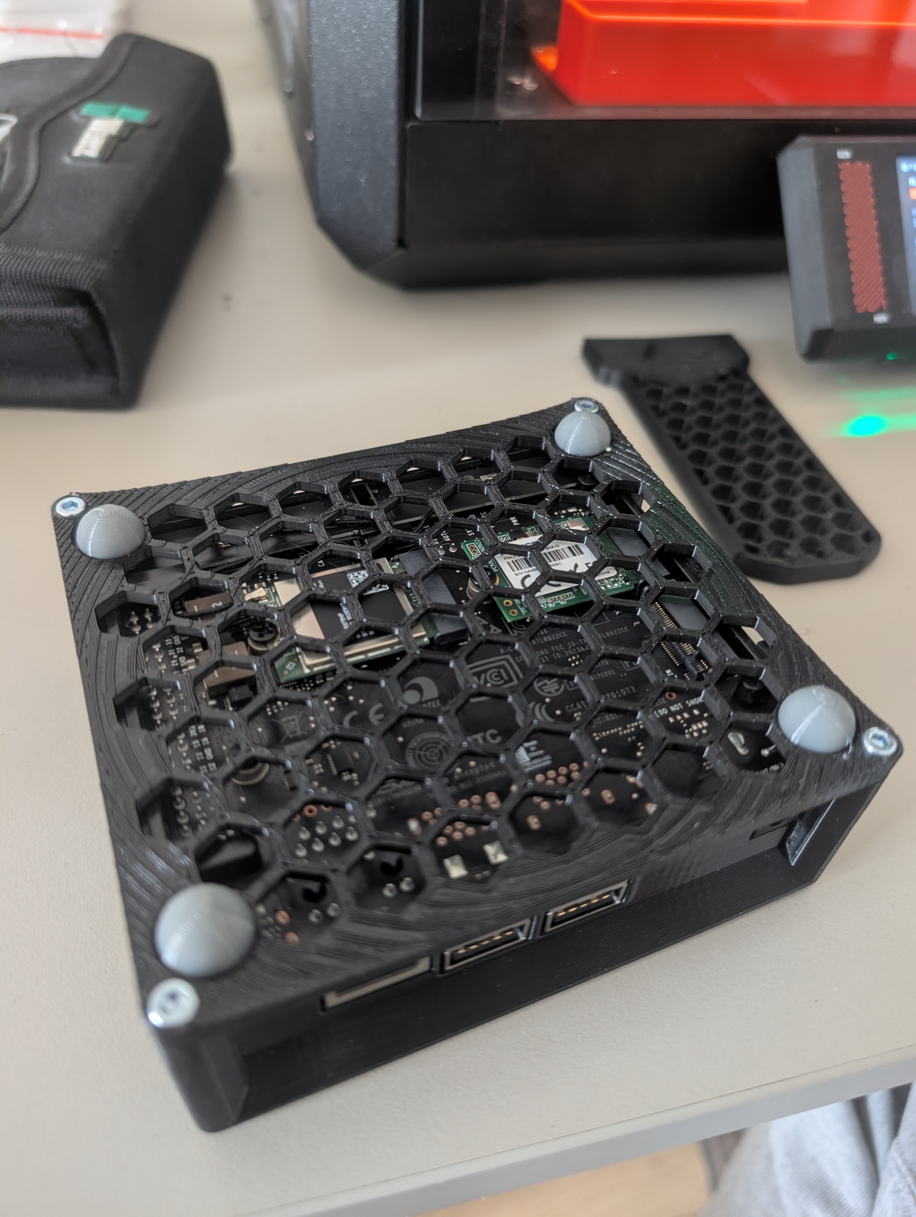 Rubber feet for NVIDIA Jetson Orin Nano Developer's Kit Case 3D model