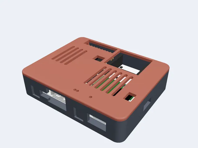 Coralboard SL "DevDock" Case | Snap-Fit Lid, Flex Buttons, Wall & Desk Mount