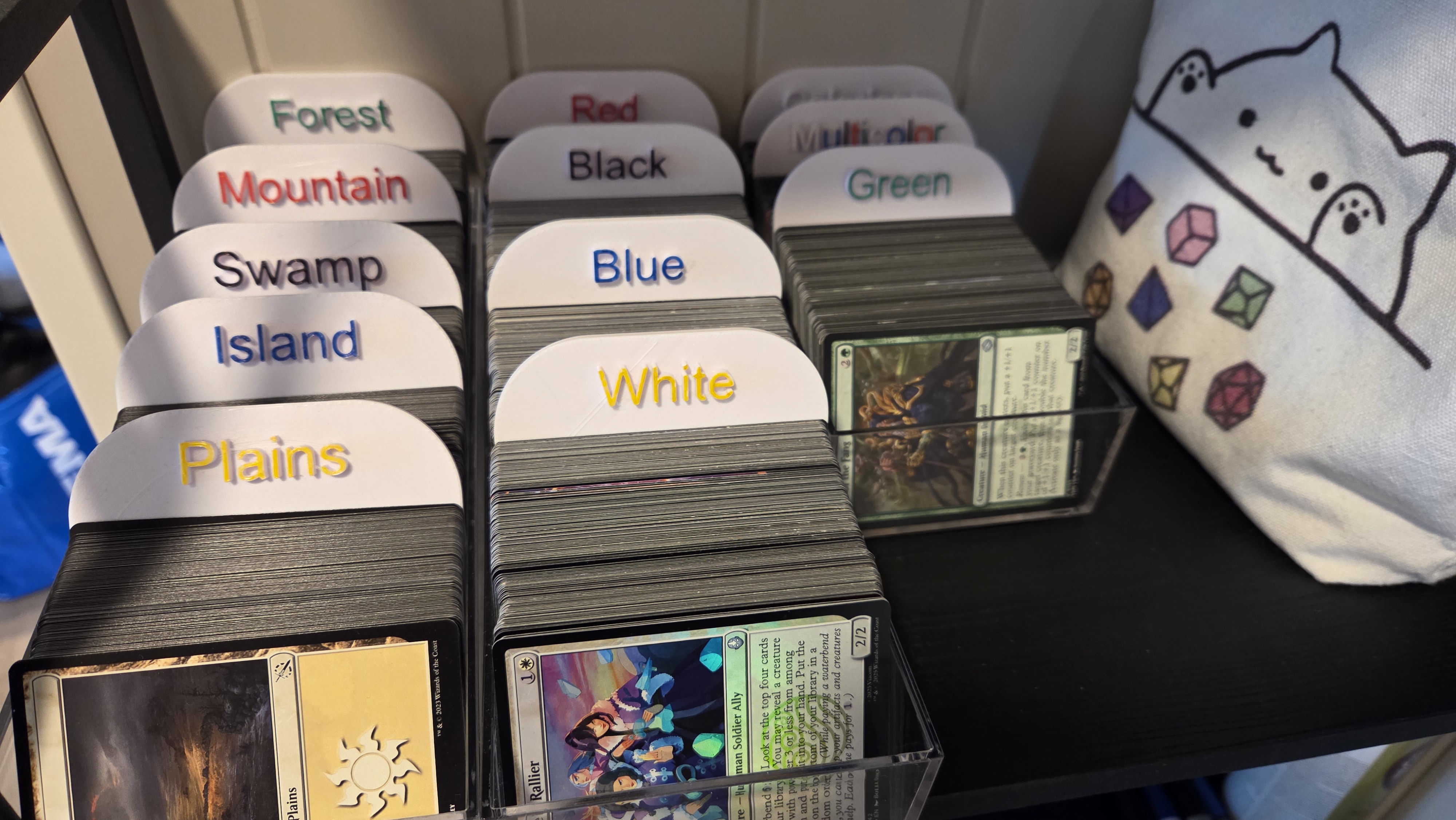 Card sorting dividers (MTG)