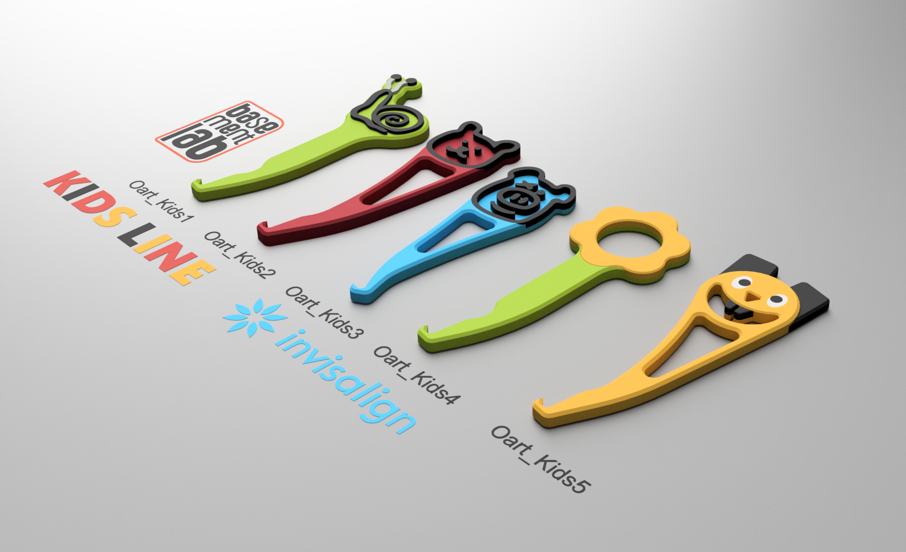 Orthodontic aligners removal tool - KIDS LINE- Remover per allineatori ortodontici