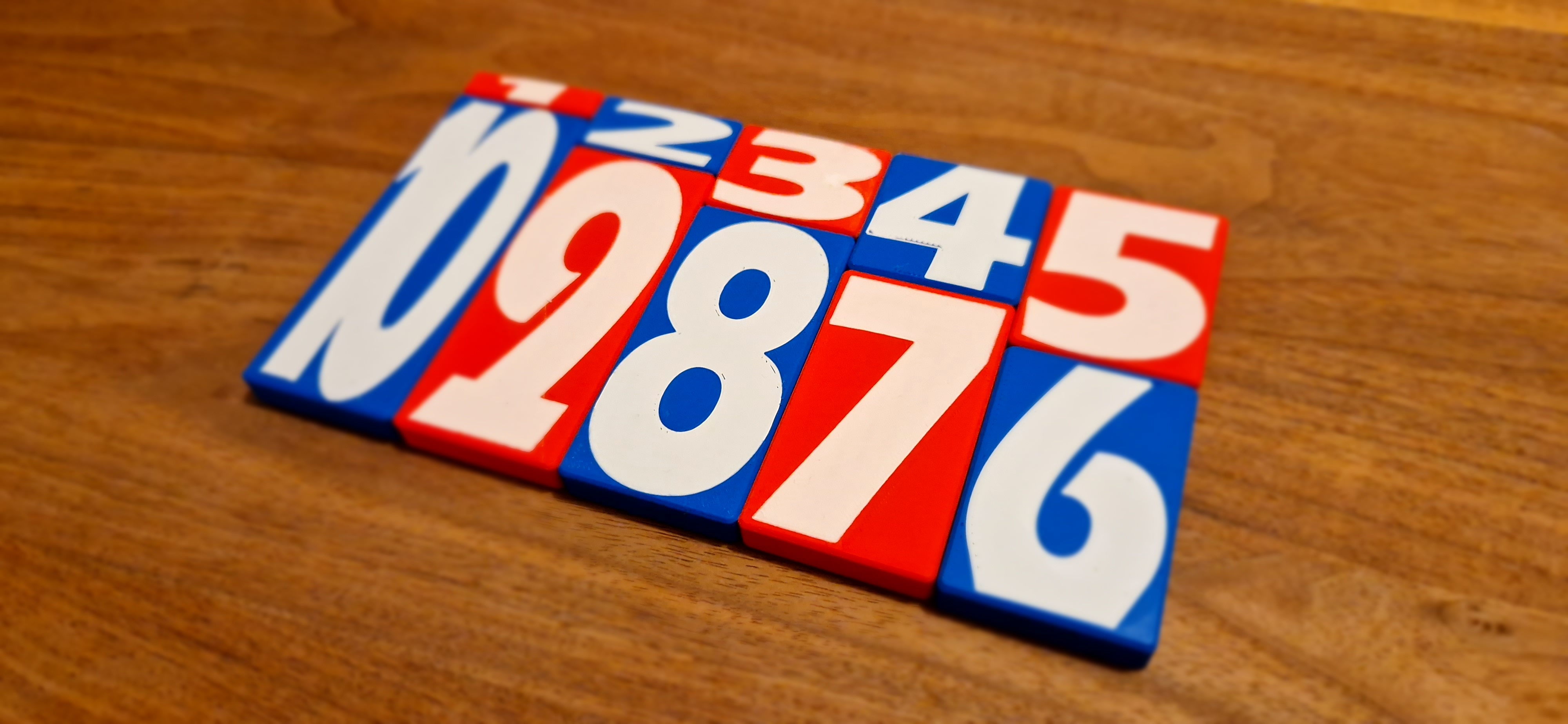 Number stacking blocks