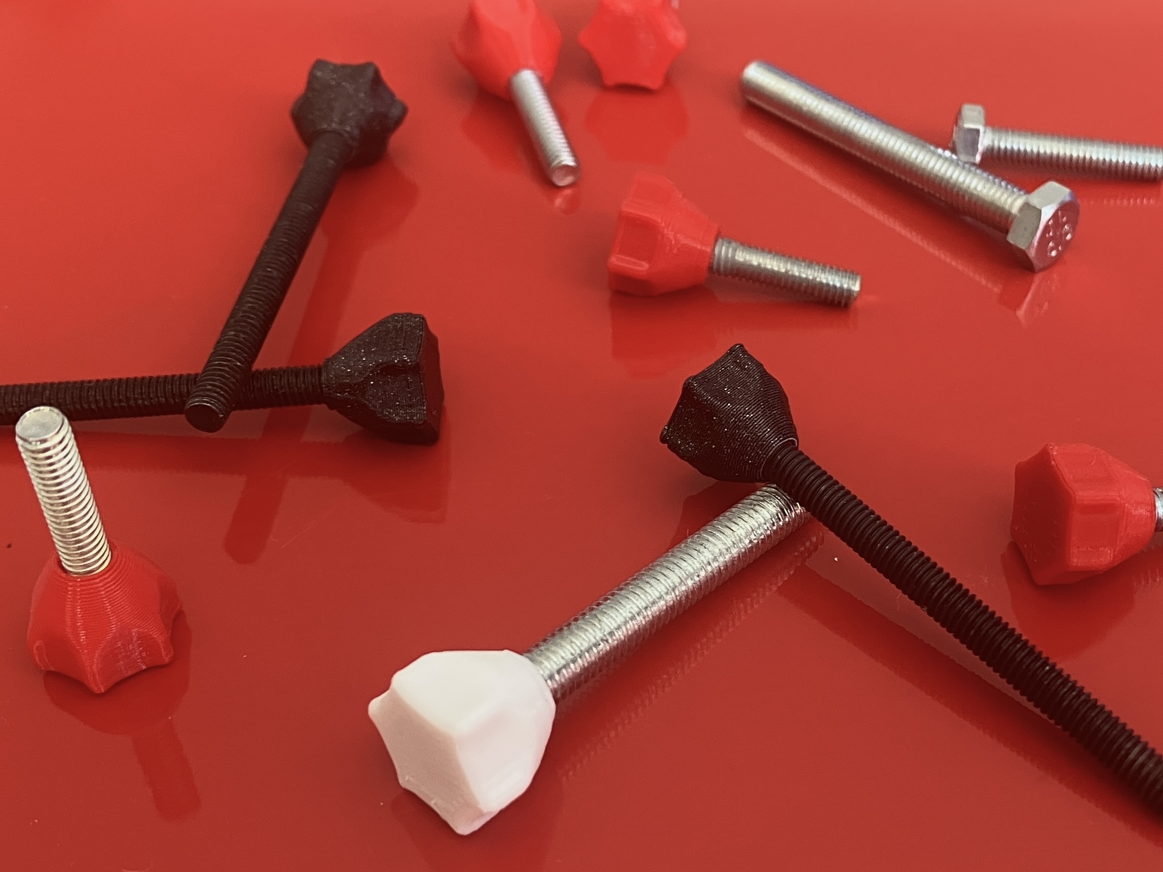 Encased thumbscrews M3, M4, M5
