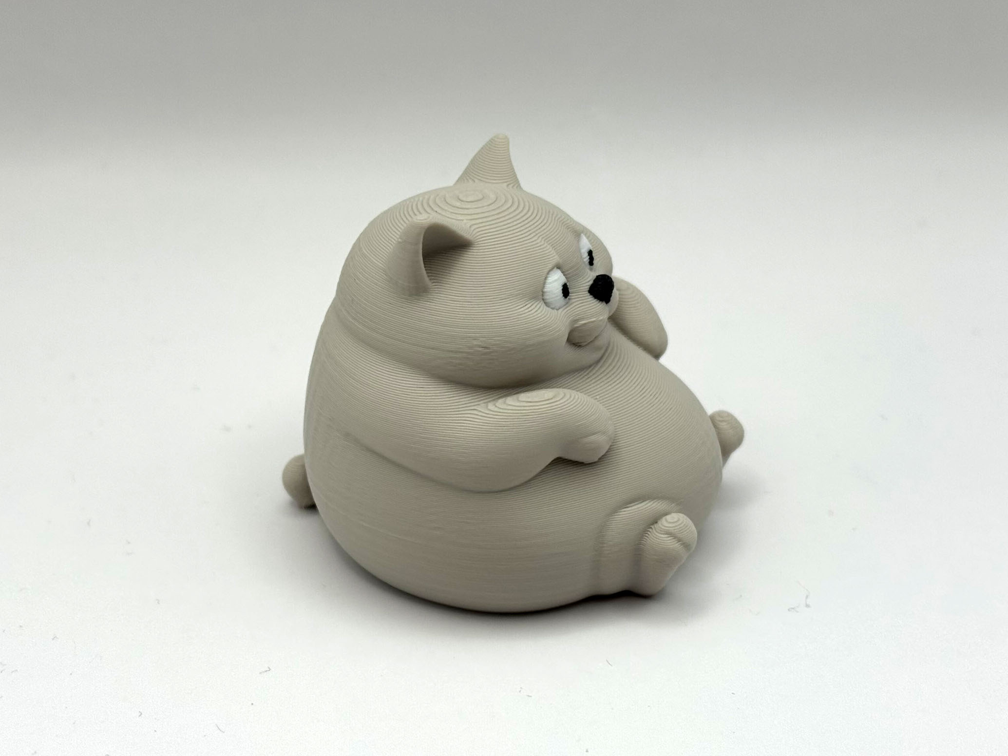 Miniatura 4 do modelo 3D Sitting Chonky Cat