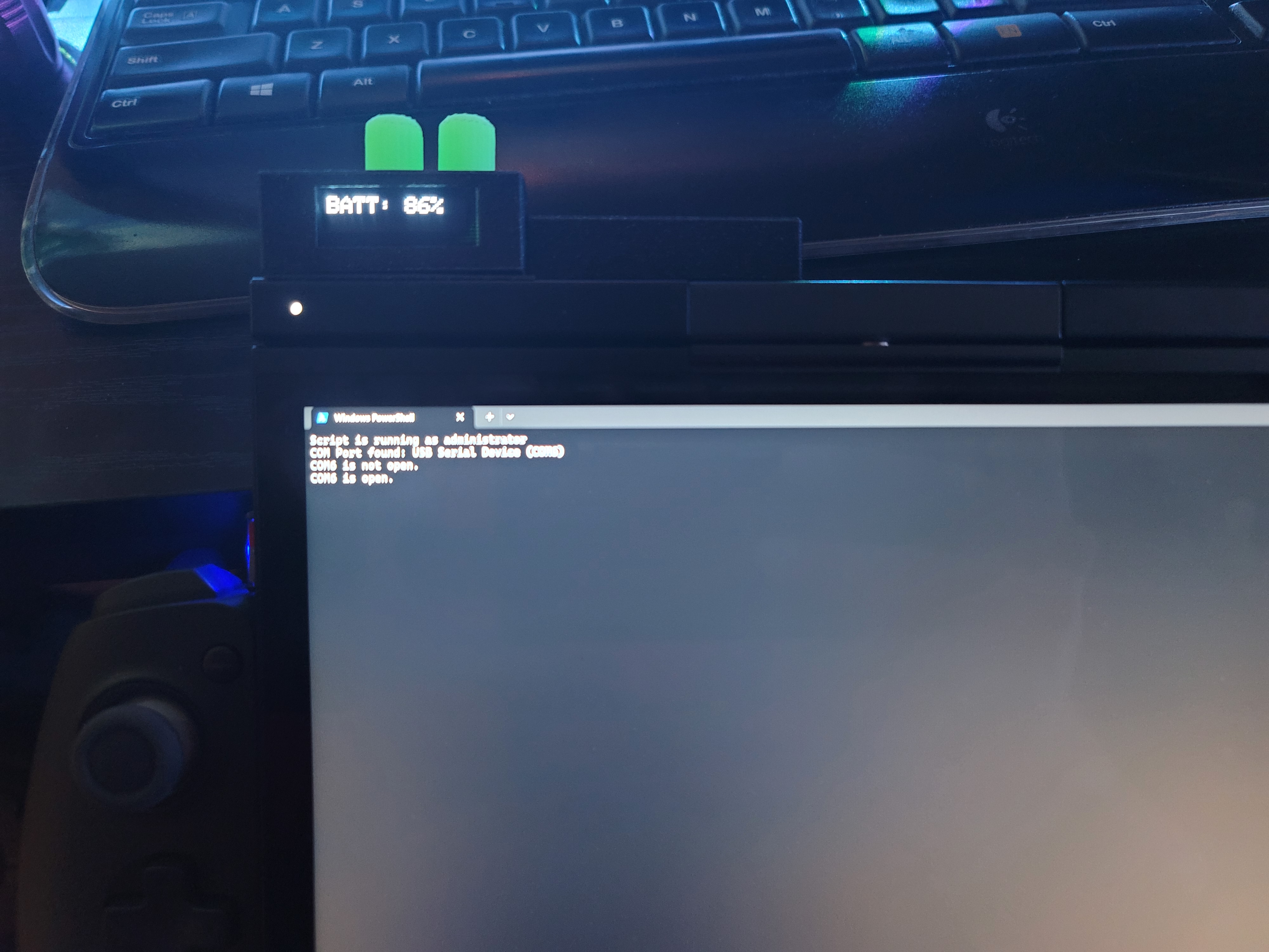 USB Volume, Brightness, and Battery Controller (WIP)