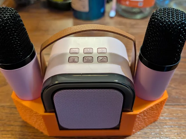 Generic mini-Karaoke Machine microphone holder