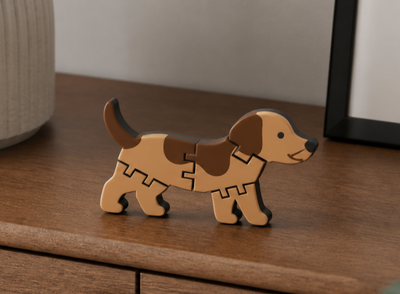 Flexi Hund – Bewegliches 3D Druck Spielzeug
