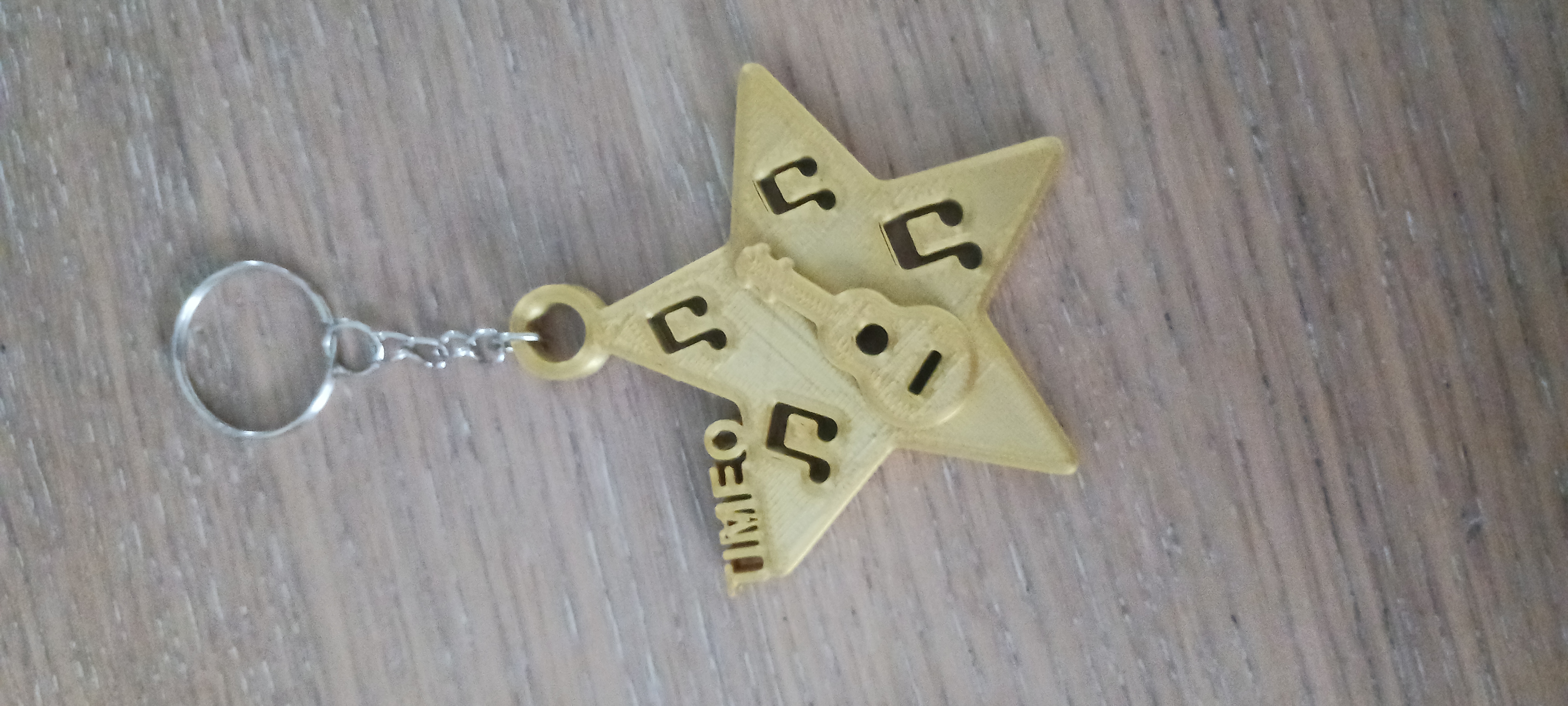 Porte clé sur le thème de la guitare