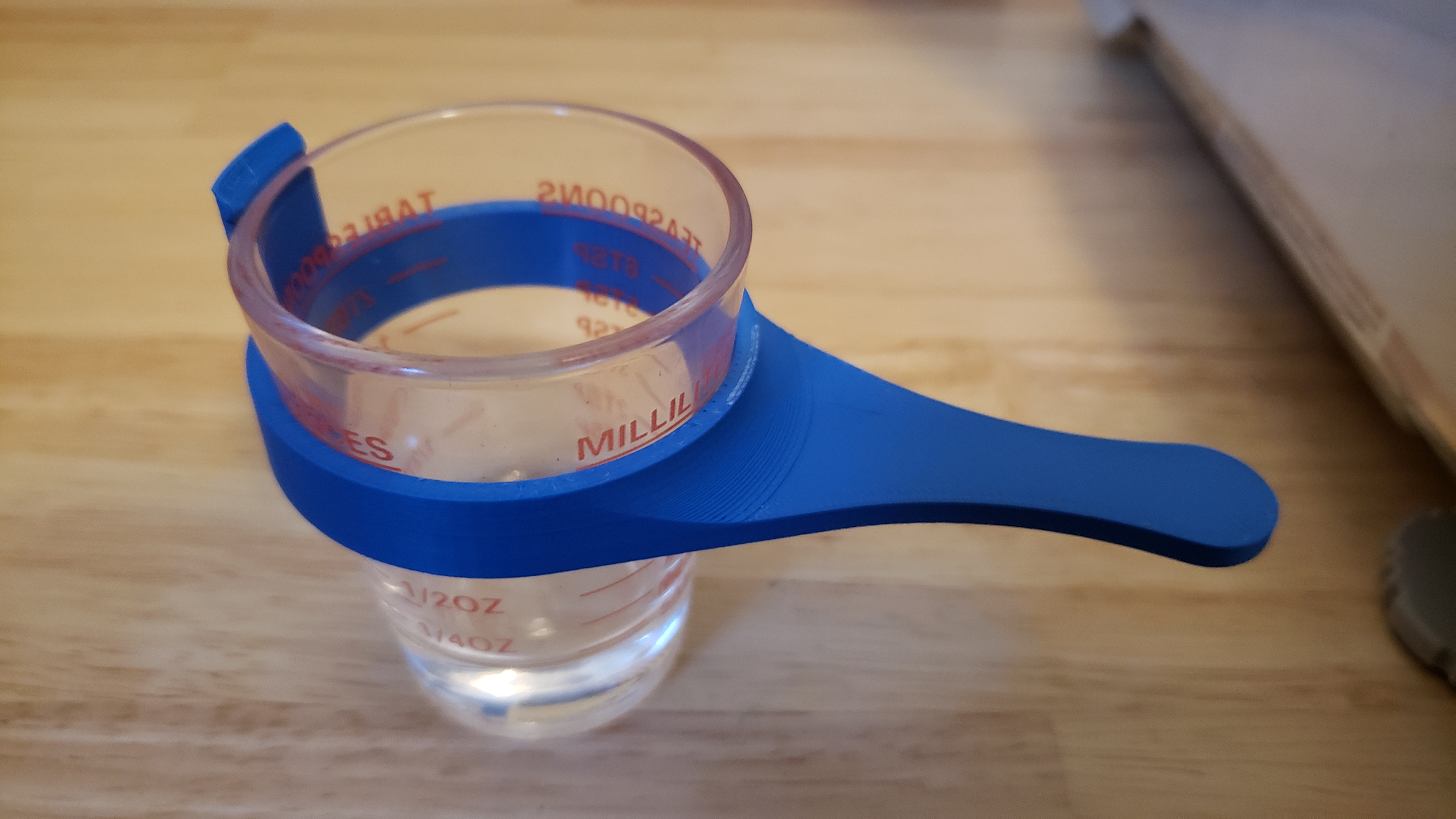 Shot glass handle