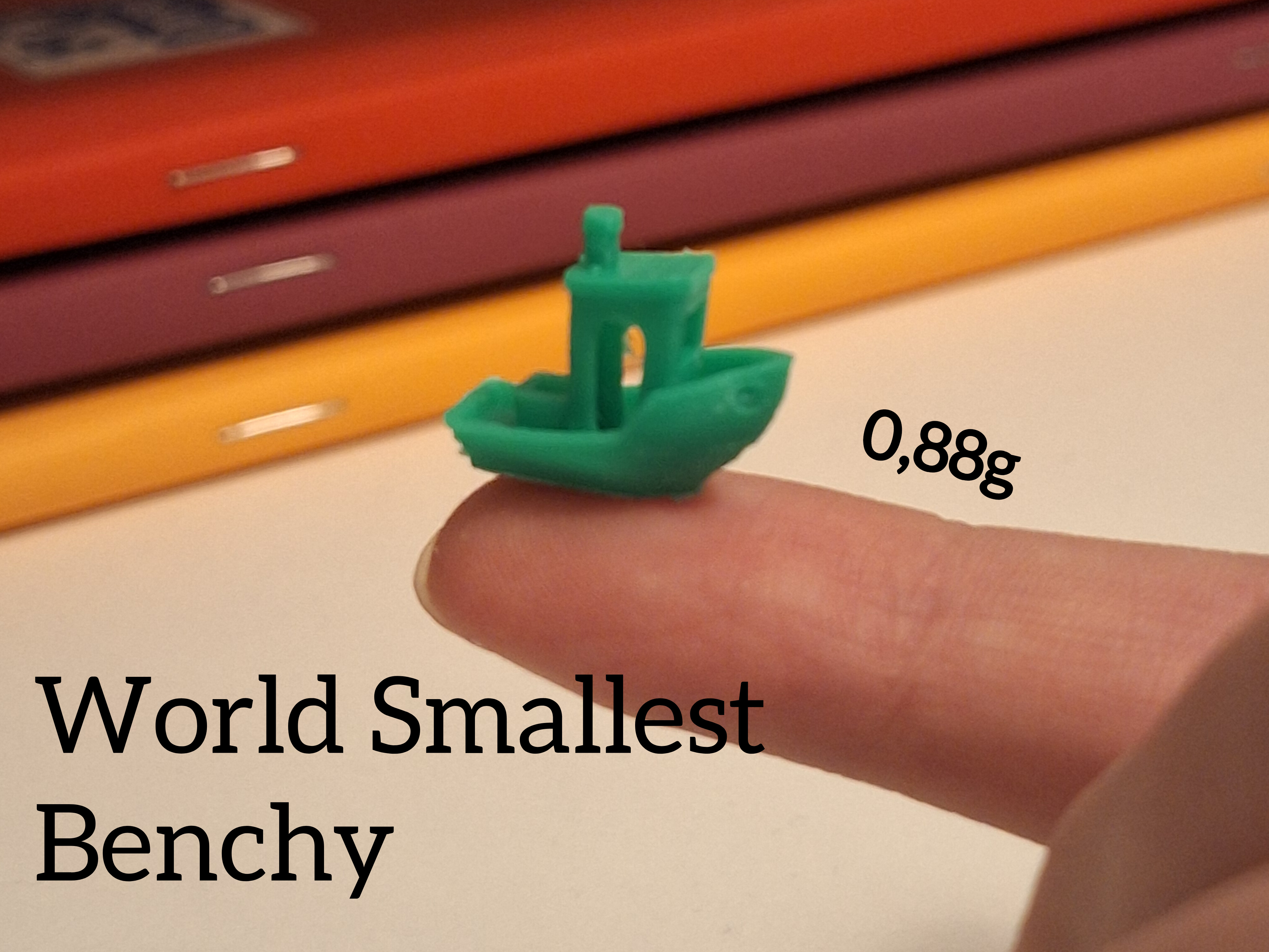 World's Smallest 3D Benchy