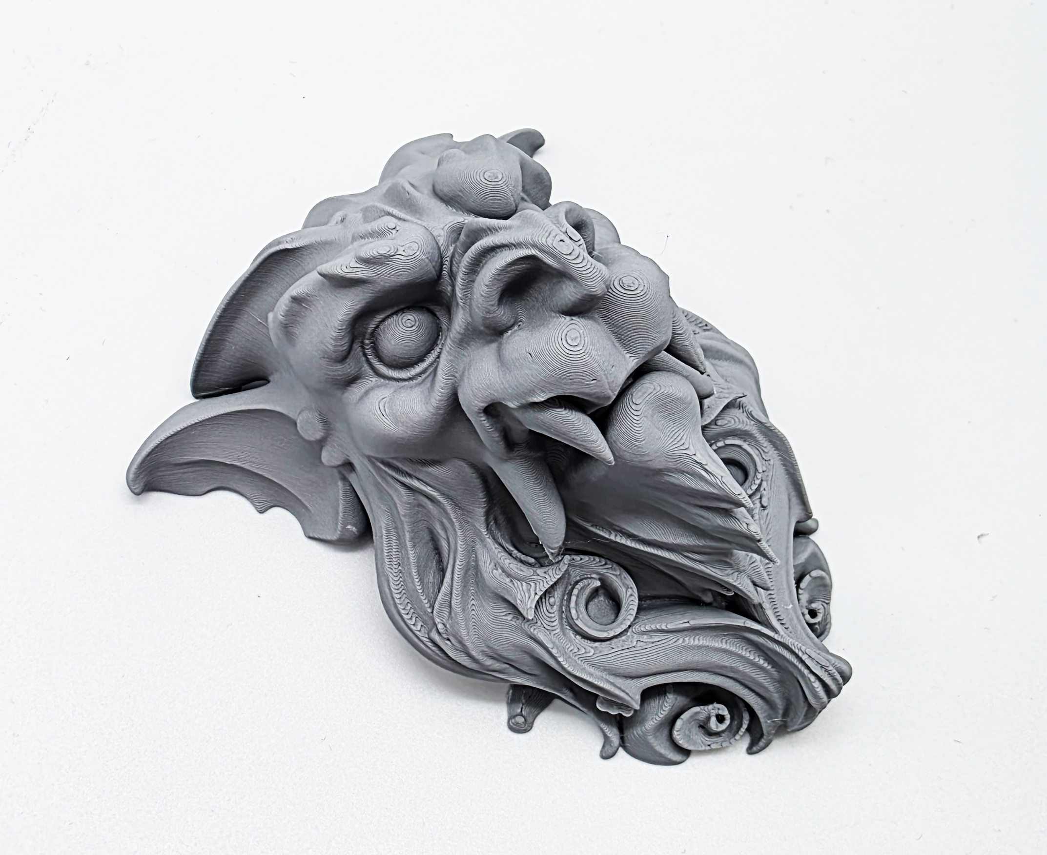 Miniatura 4 do modelo 3D Stone Gargoyle Face - Wall Mount