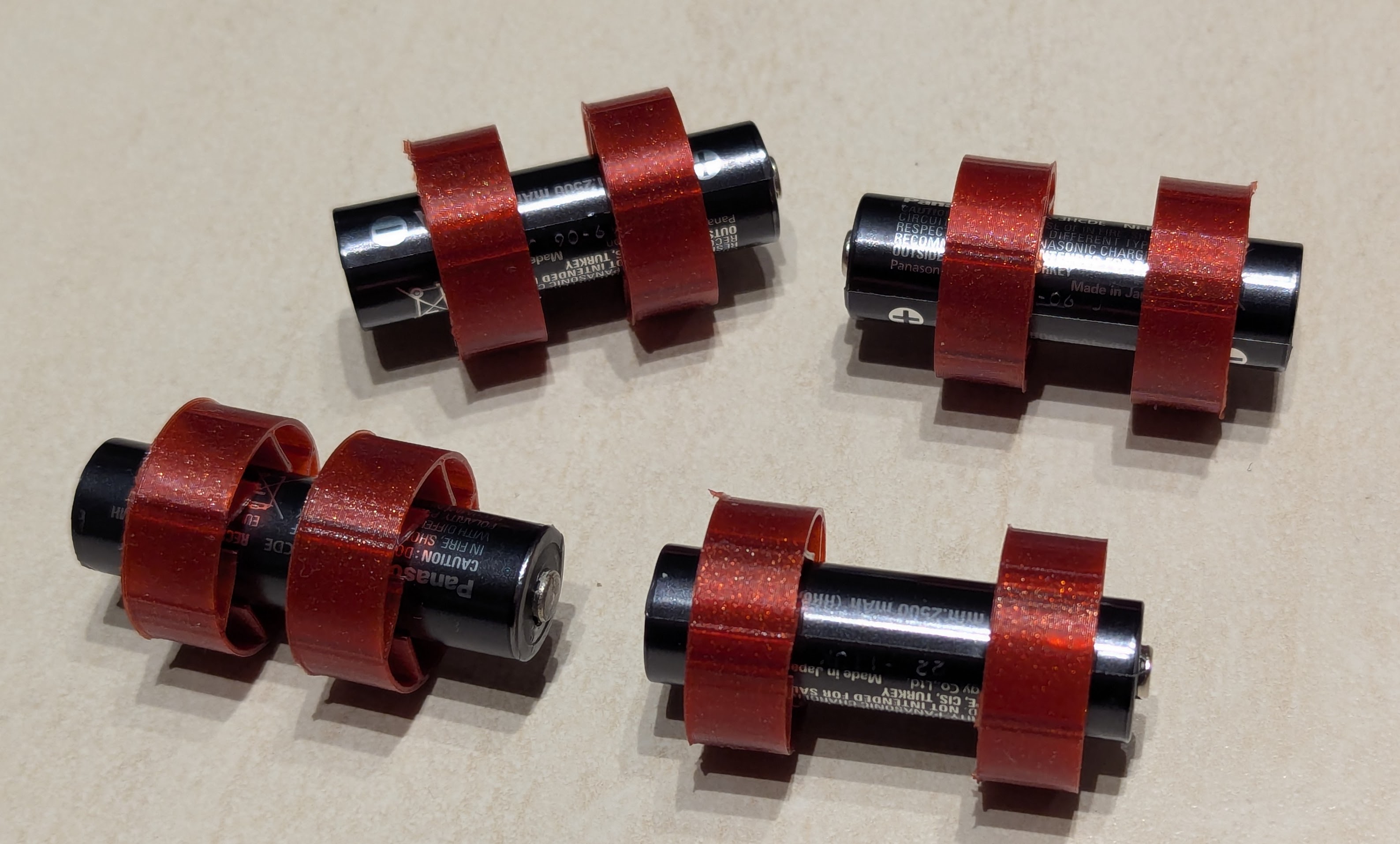 Flexible AA to C-Cell battery adaptor — thumbnail 2