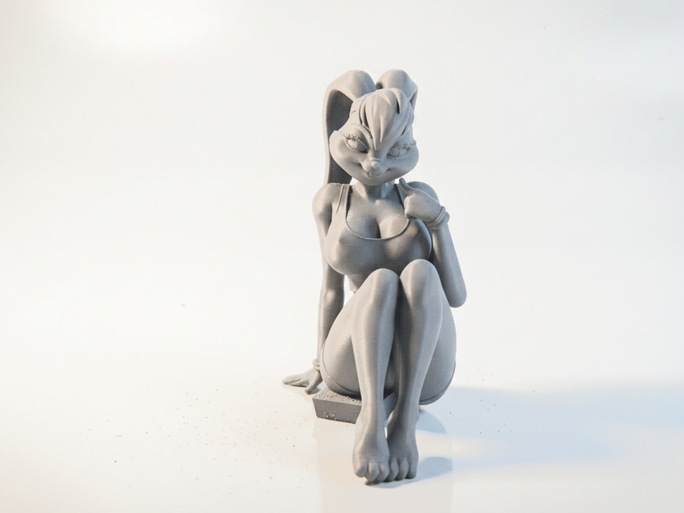 Sat Bunny Figurine Animal 3D Printable