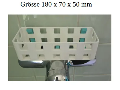 Duschmittel-Halter in zwei verschiedenen Grössen