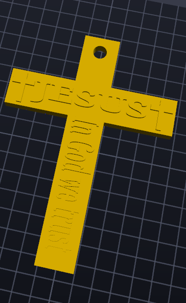 In God we trust/ Jesus cross