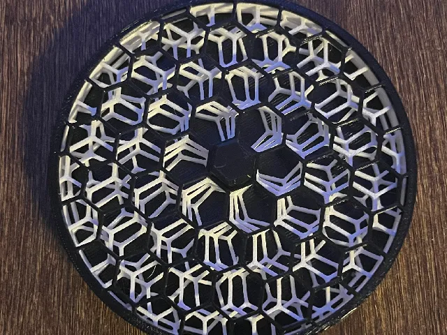 Honeycomb Coasters with Holder – PETG Drink Coaster Set