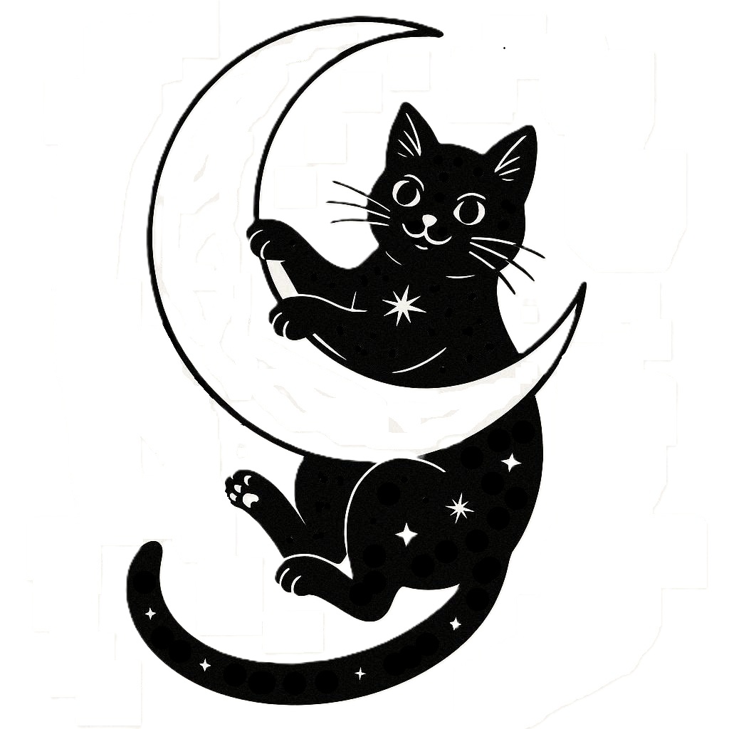 Silly Cat Moon wall art 3D model