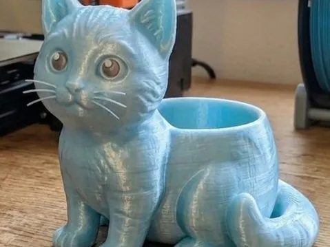 Blue Cat Planter