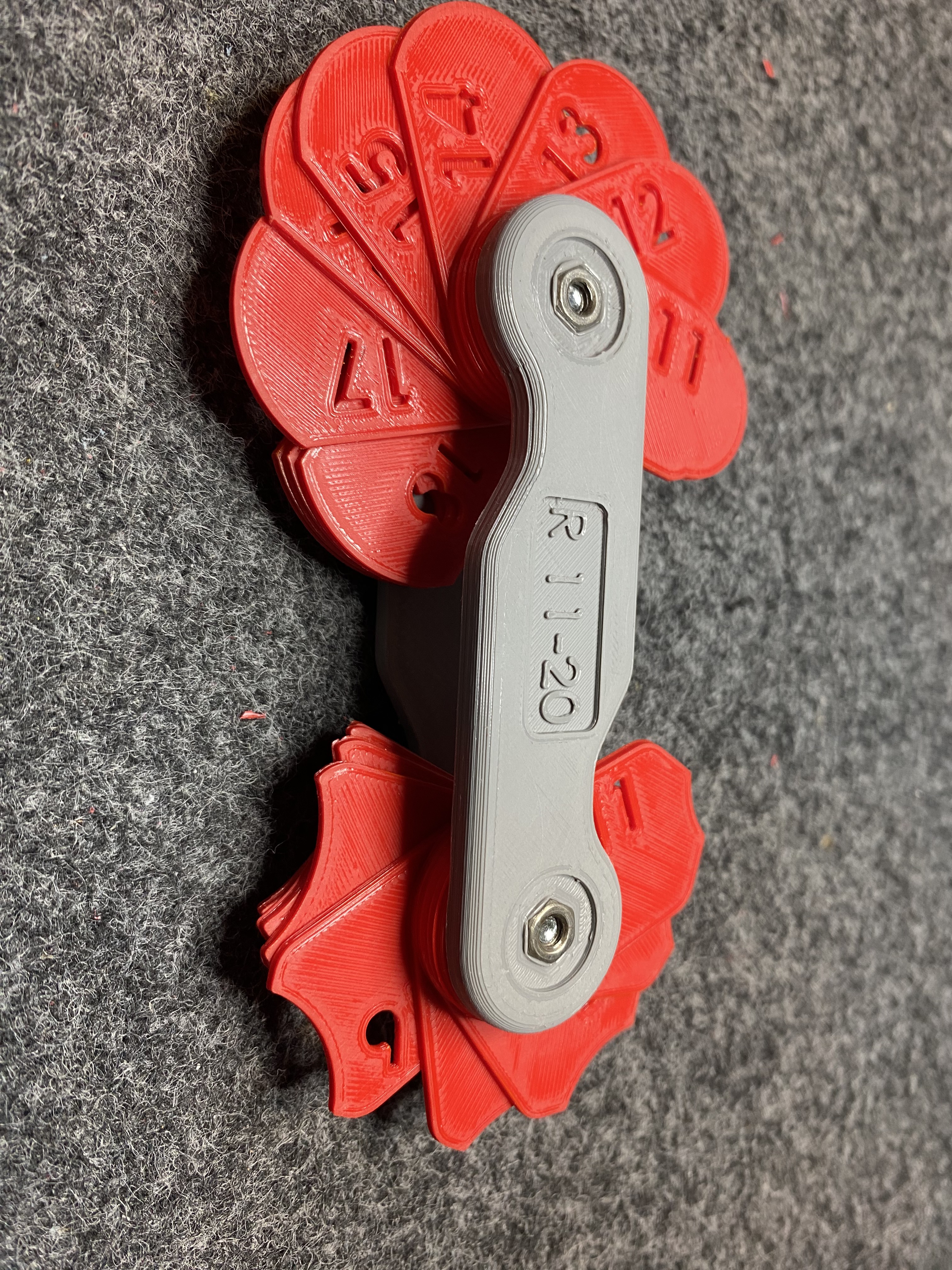 Radius gauge 11-20 mm