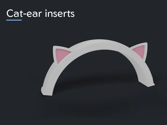 Cat-Ear Inserts for Capra Headband v3
