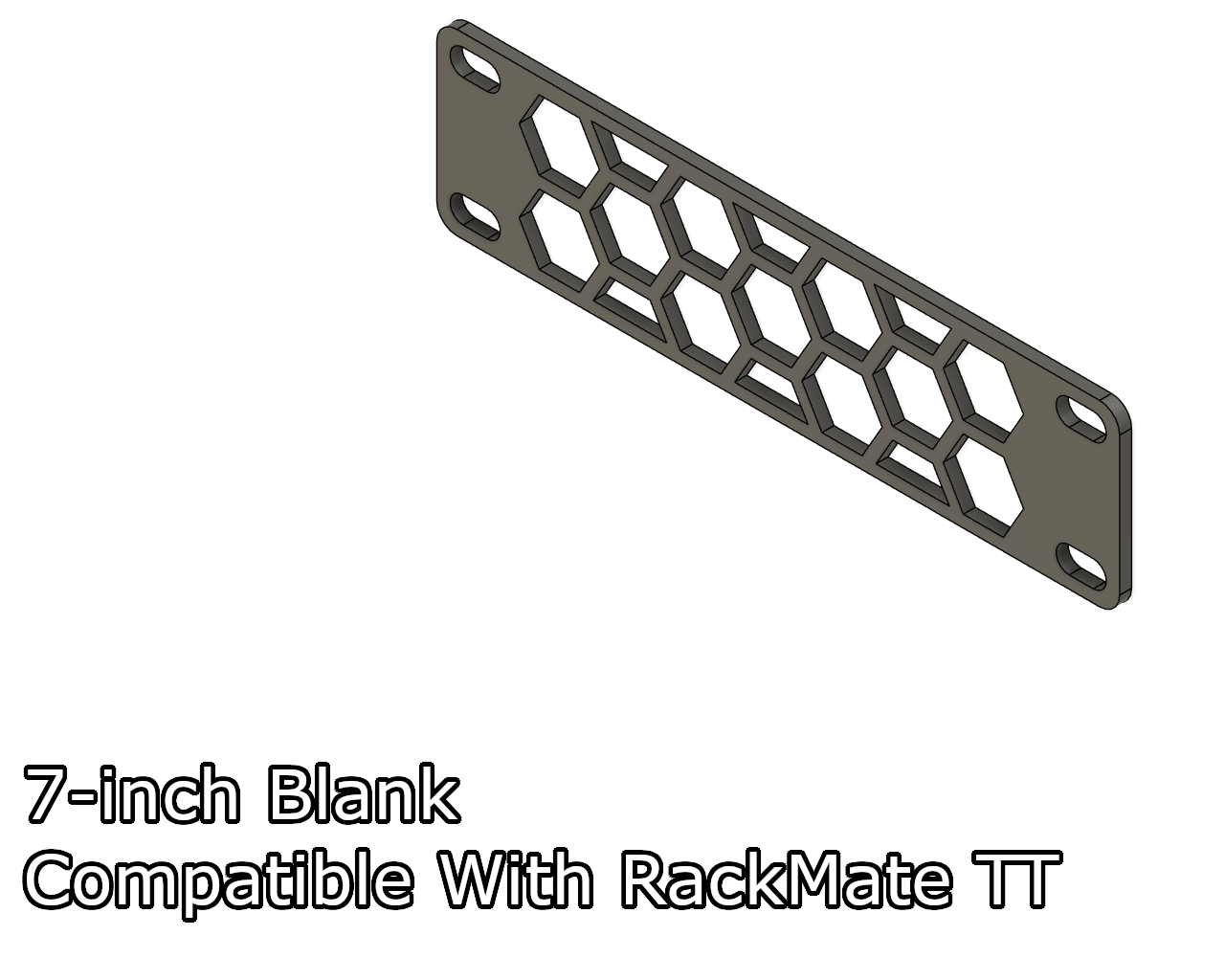 7-inch rack mount blanks