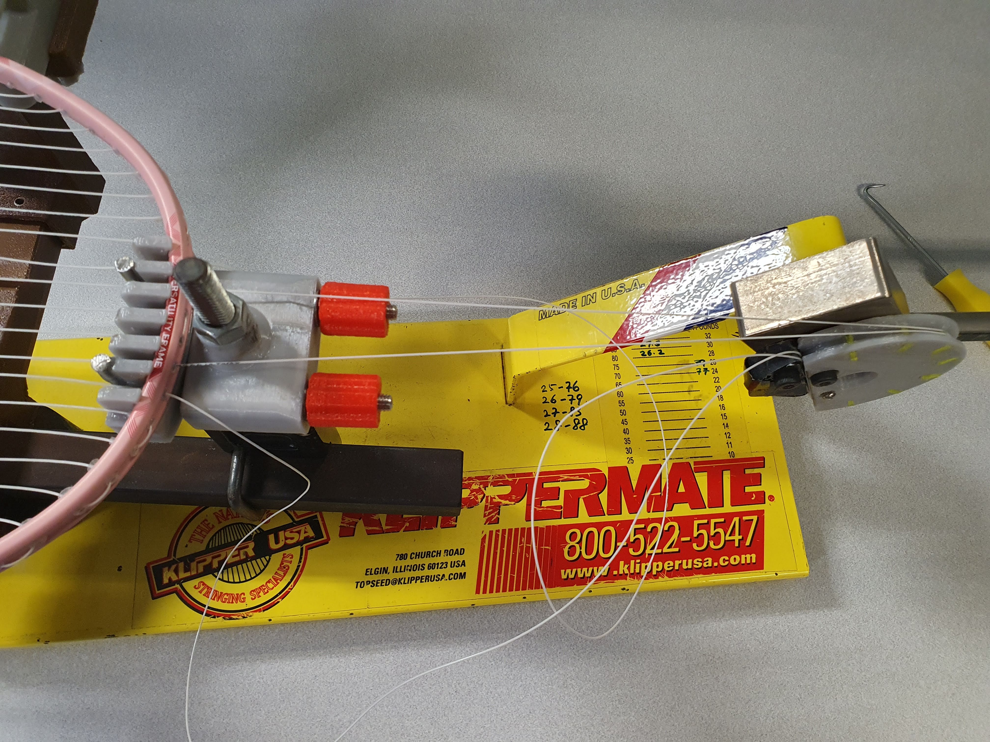 Klippermate Stringer Adjustable Badminton Clamp — thumbnail 8