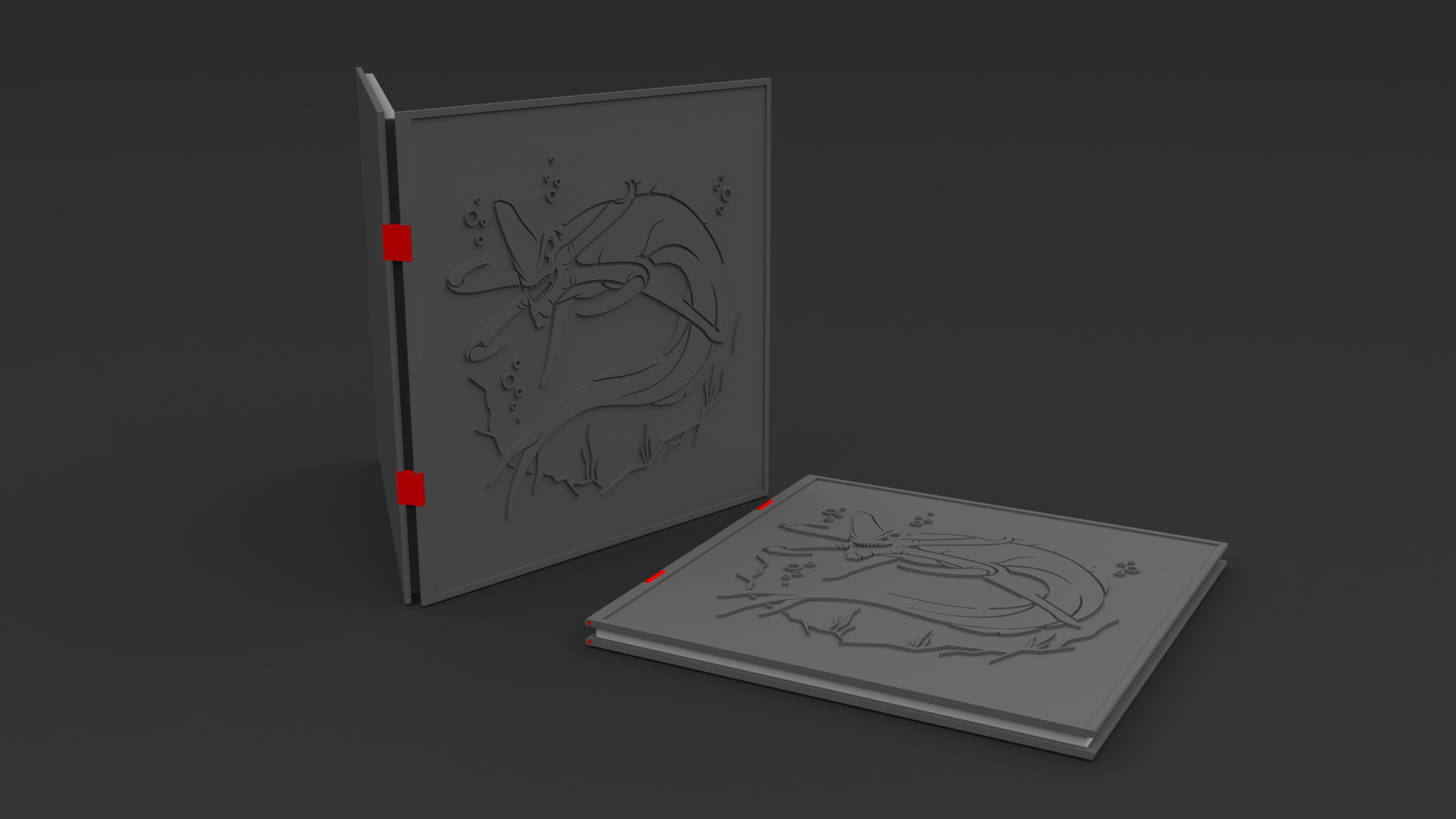 3D Printed Subnautica Inspired Custom Book Cover (see A Book)