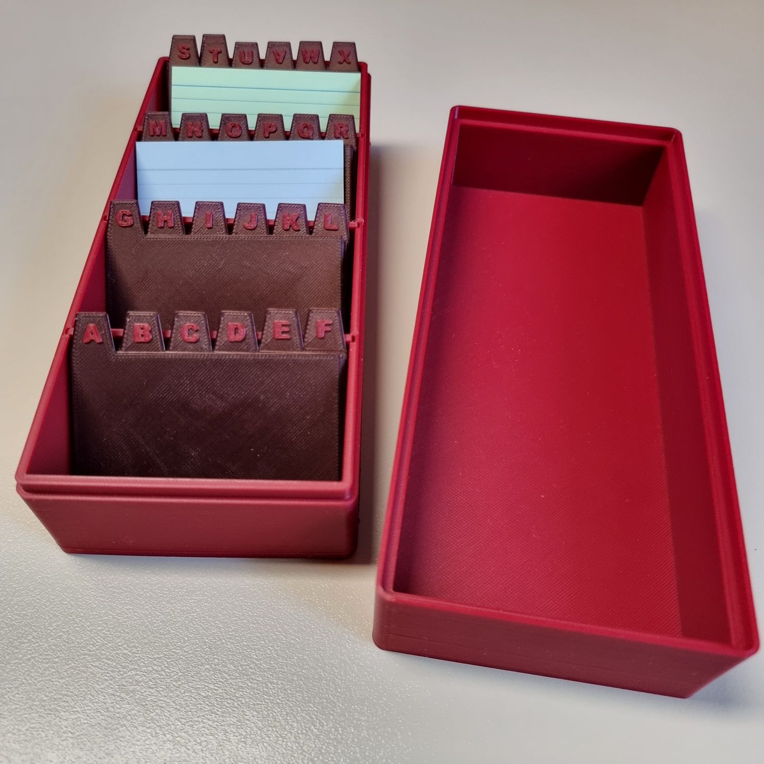 Index Card Box DIN A8 with Register