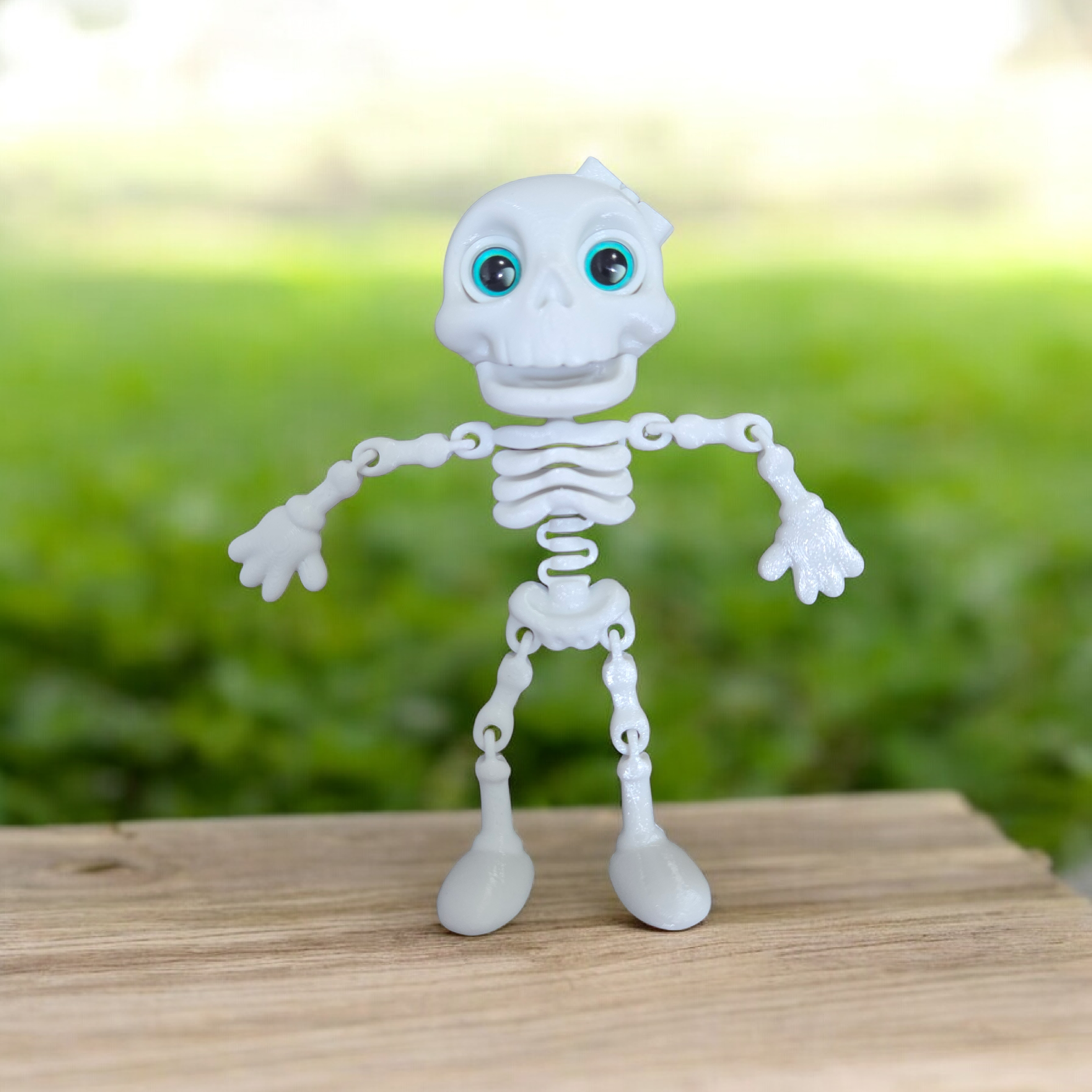 Jolly skeleton girlfriend - 8mm glass eye compatilbe
