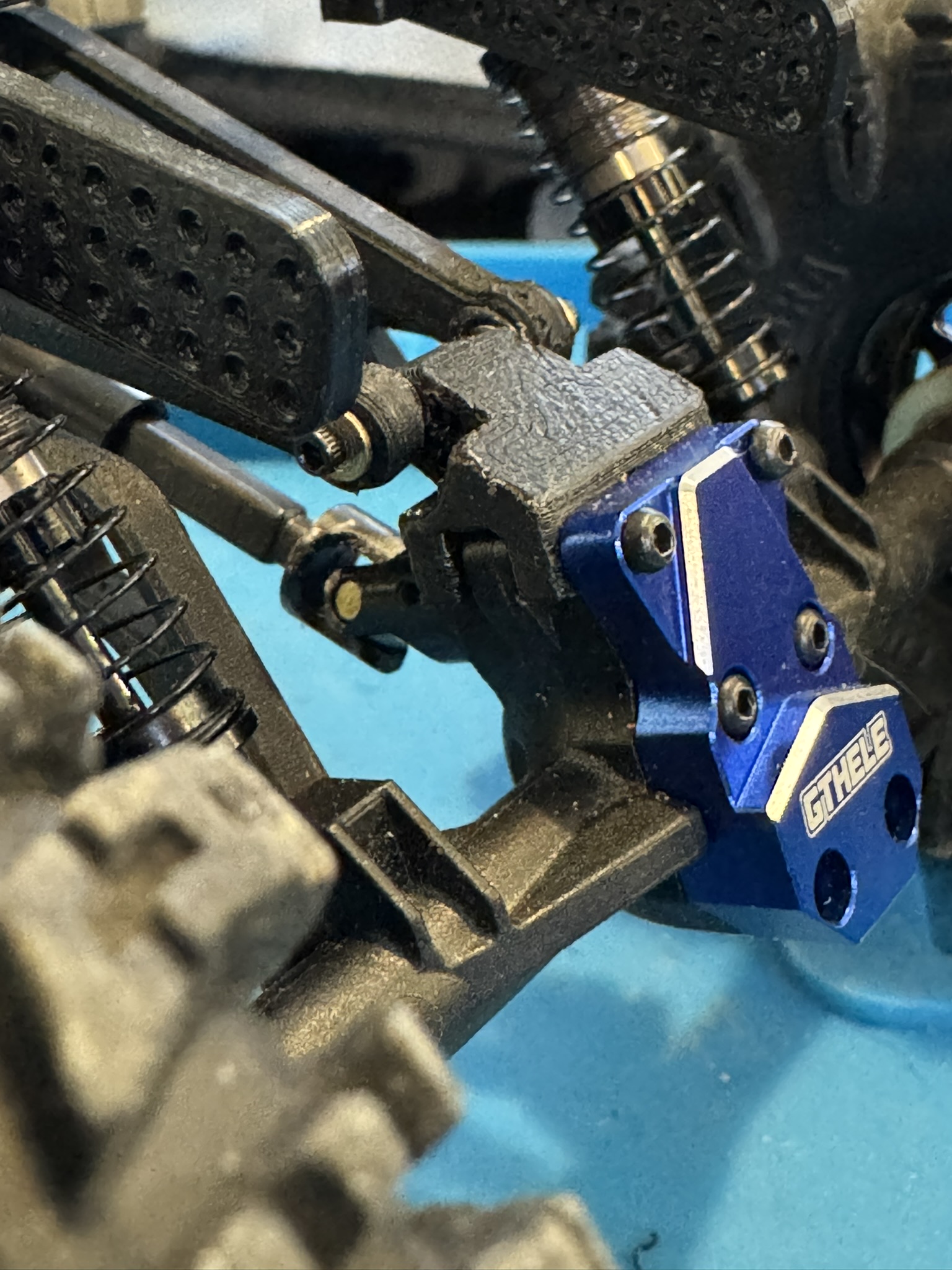 NO SUPPORTS - SCX24 Rear Upper Link Riser 3D model
