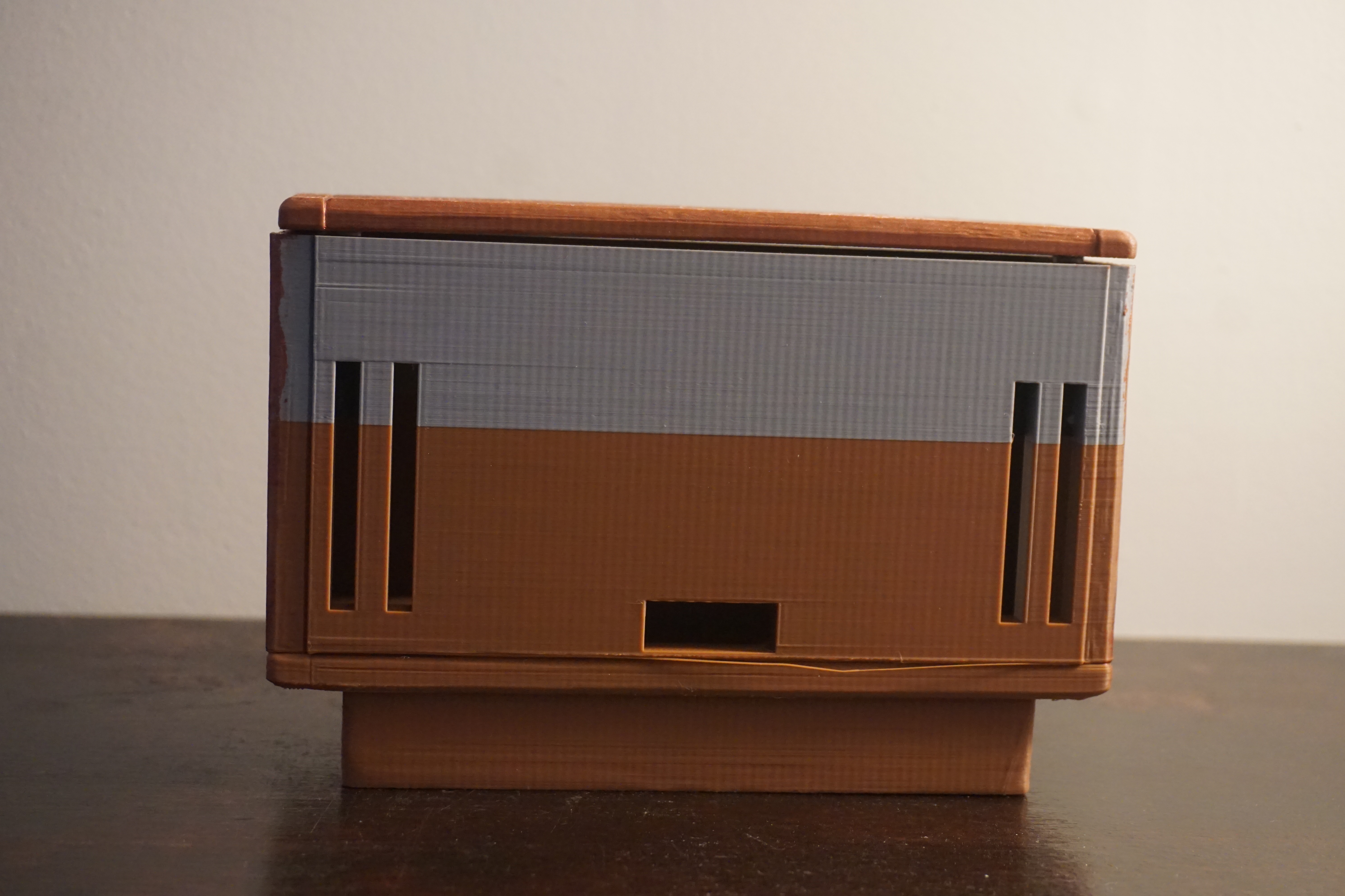1980's Console TV desktop cell phone holder — miniatura 6