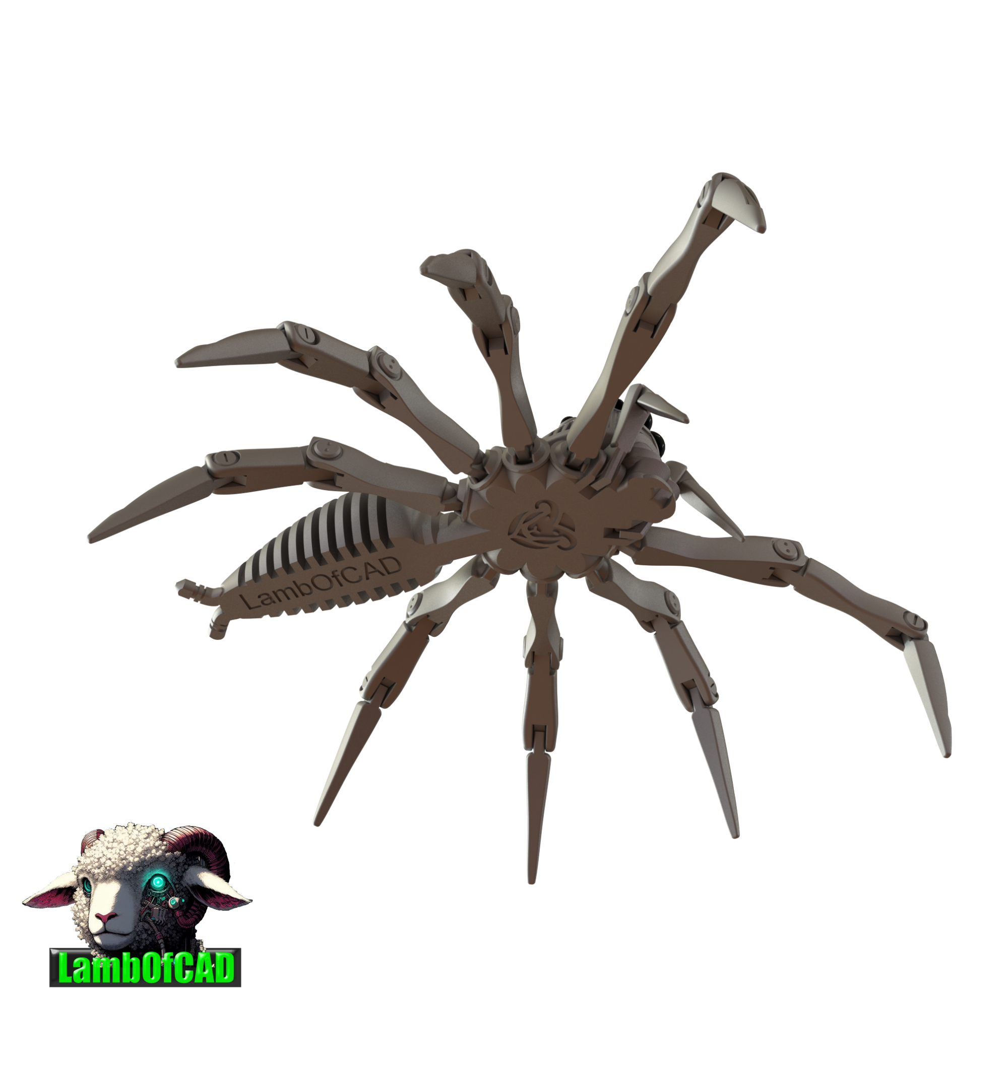 Miniatura 16 do modelo 3D Robotic Jumping Spider