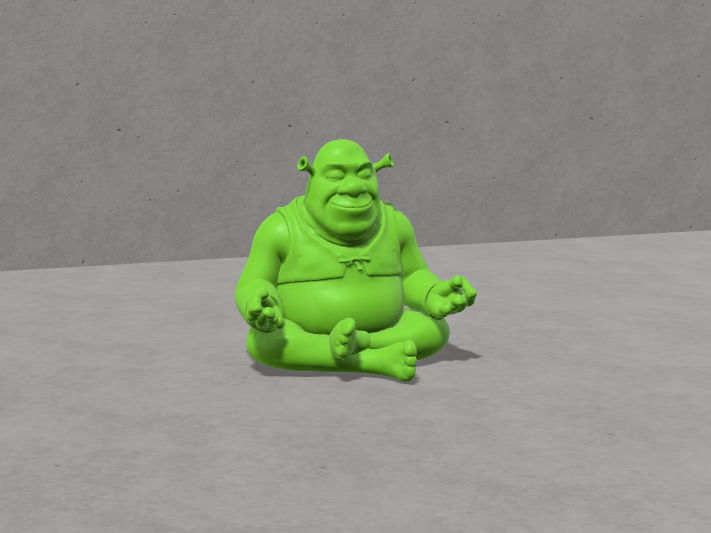 Meditating Shrek