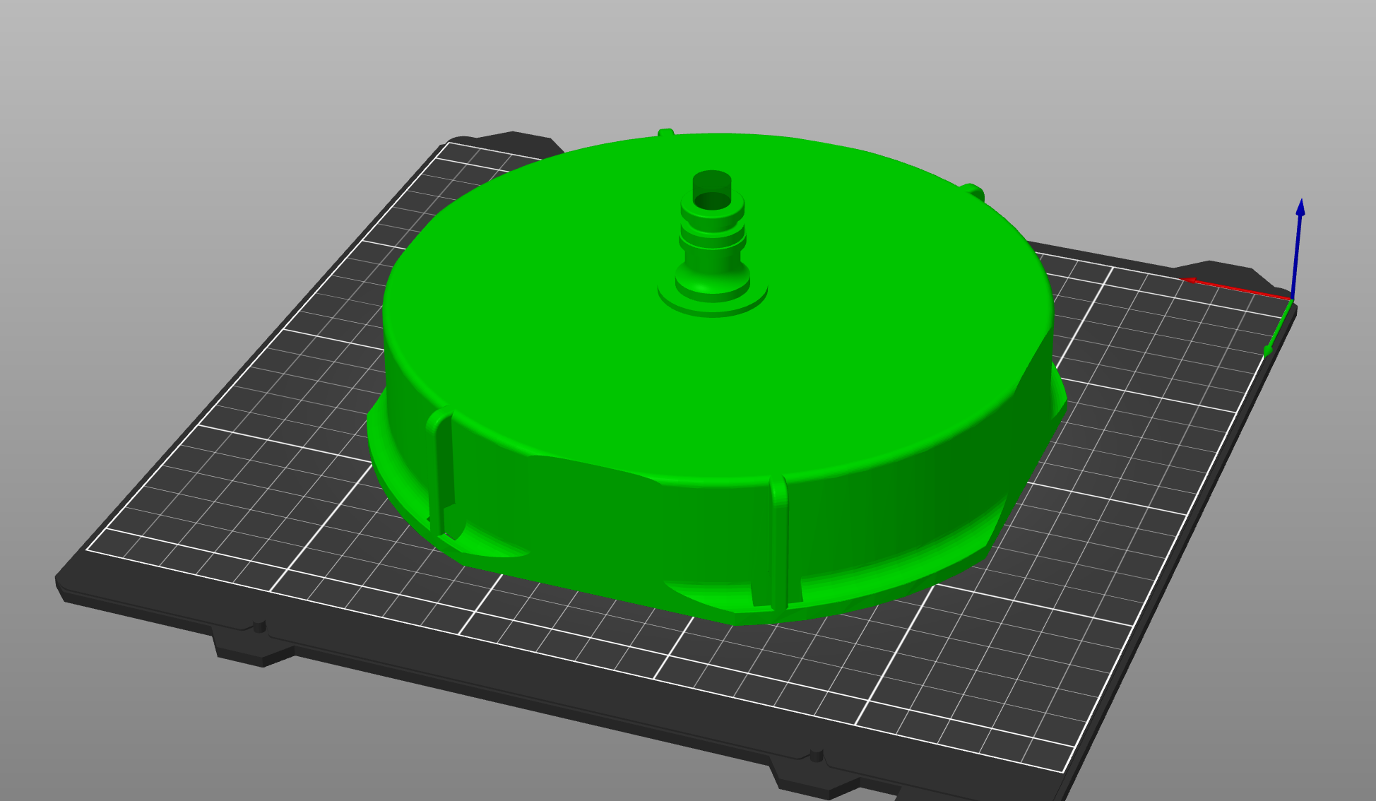 IBC Container DN150 Lid with 1/2" connector
