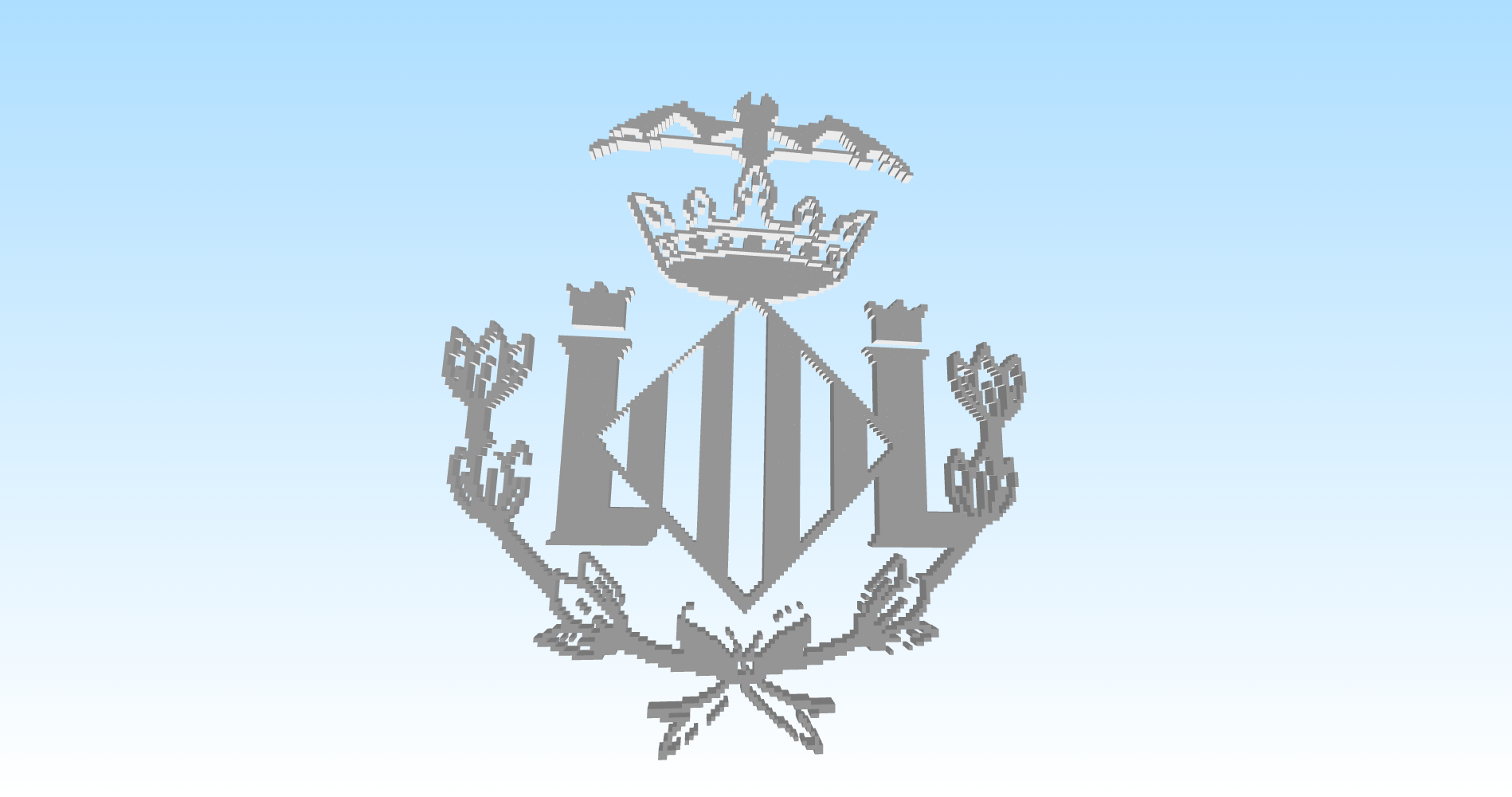 Logo ayuntamiento de valencia 3d