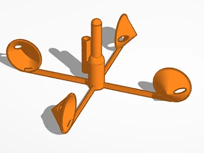 Stackable ano Whistling Wind Chime No supports