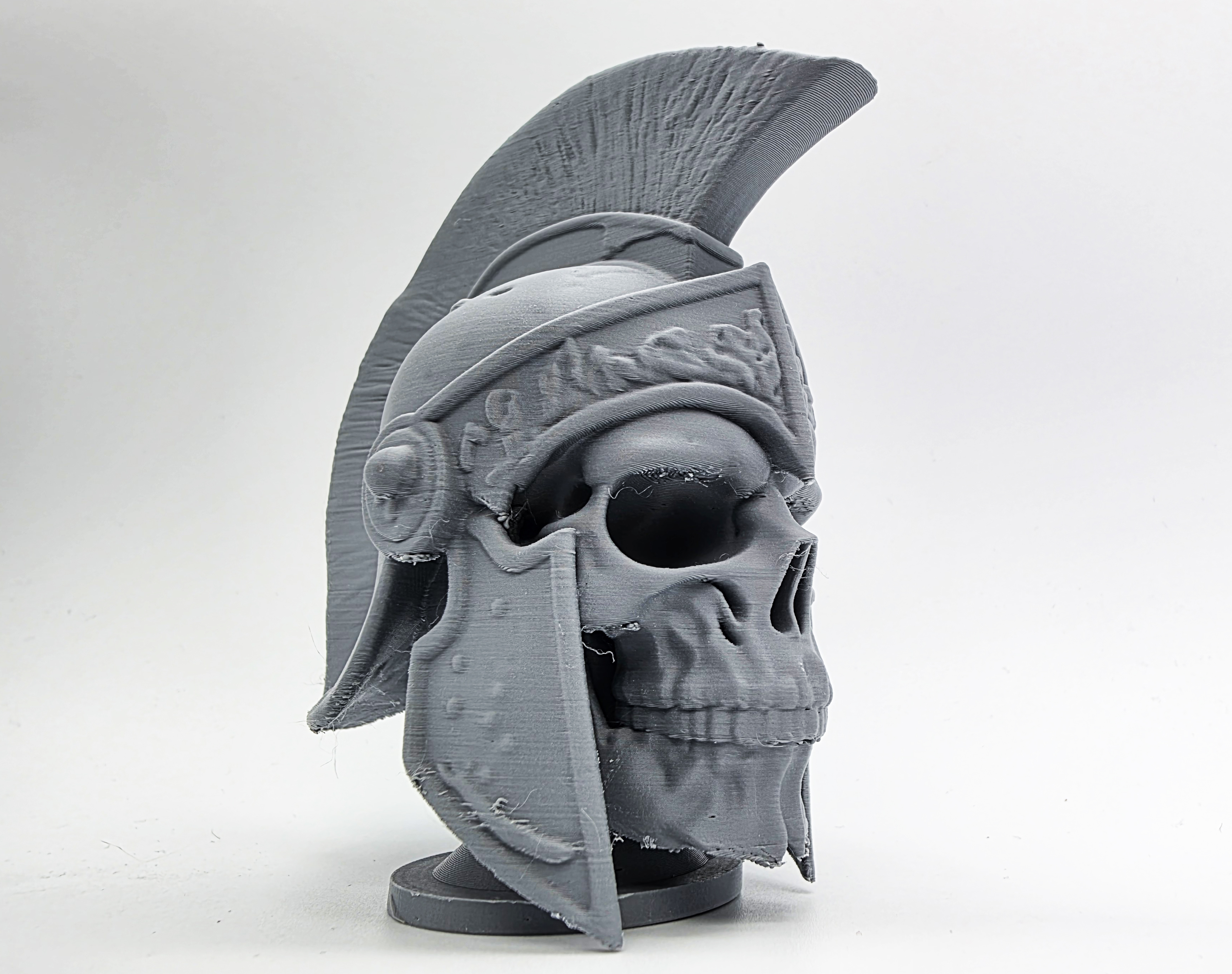 Trojan Skull on Pedestal
