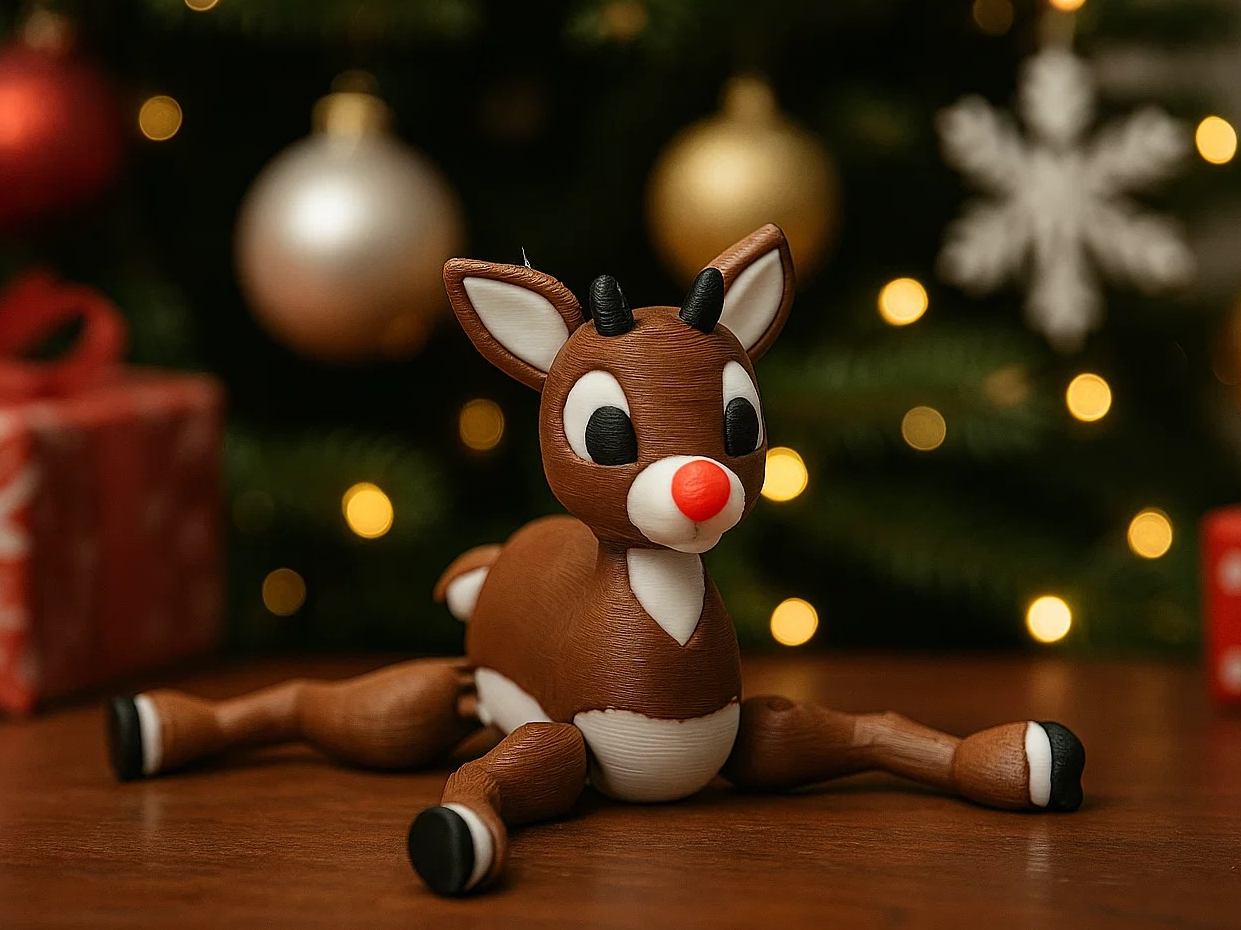 Flexi Rudolph the Reindeer Toy for Christmas