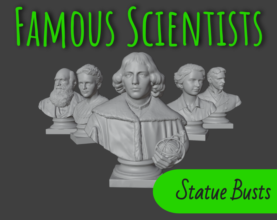 Famous Scientist Busts
