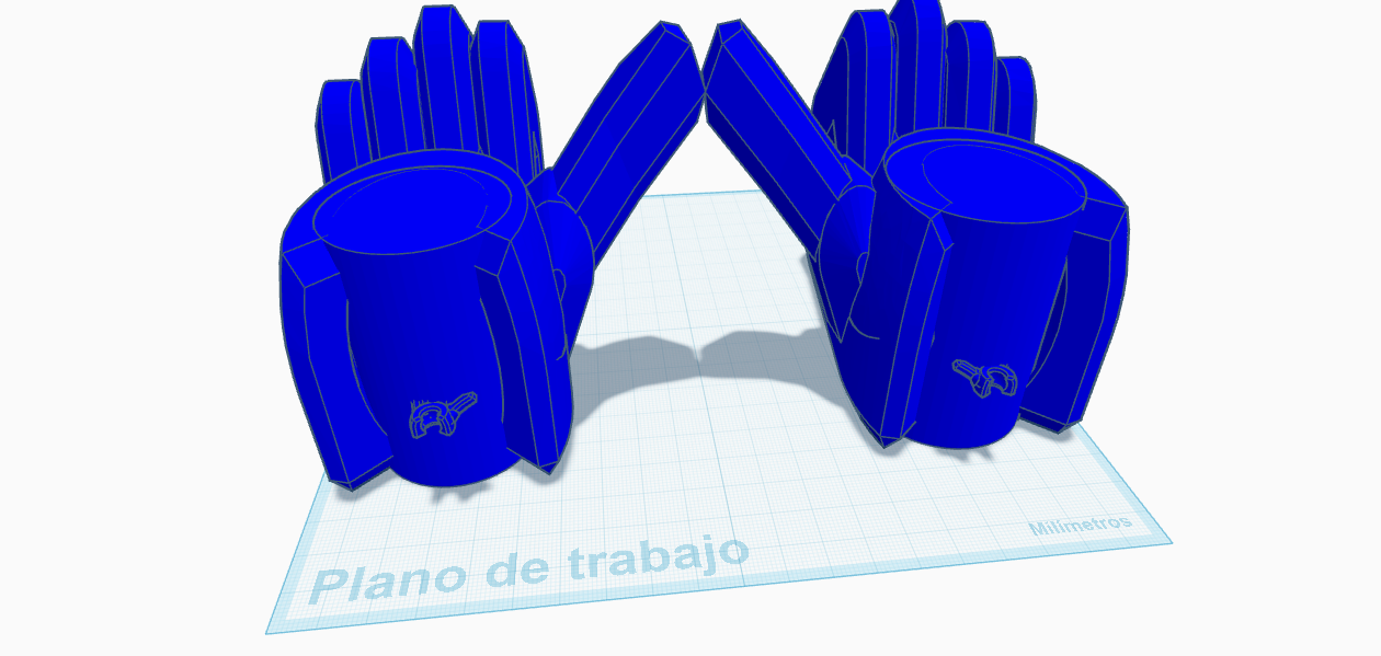 mega like hands for dummy 13 3D model by Fan de onepiece