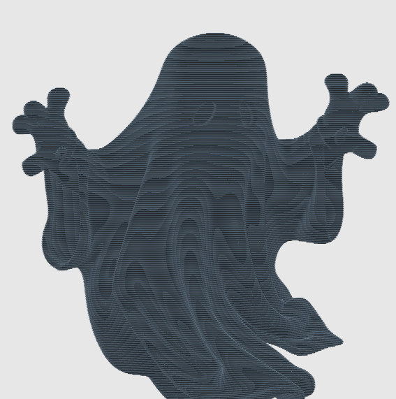 Floating spooky halloween ghost.